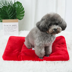 Soft Warm Pet Sleeping Mat Flannel Dog Cat Bed Puppy Bed Dog Sofa Mattress Cushion for Small Medium Dogs Blanket Pet Supplies