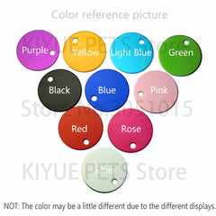 Wholesale 100X Personalized Blank Dog ID Tag Customized Dog Name Tag Phone Pet ID Tags Dog Cat Pet Military Man Tag Aluminum