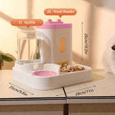 New cat feeding water feeder smoothly out water dog bowl cat basin two-in-one water dispenser cat bowl pet supplies