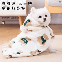 Cat Cape Autumn/Winter Blanket for Kitten, Ragdoll, Blue Cat, Sleeping, Warm Dog Shrug Pet Cover