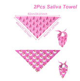 2pcs Christmas Dog Bandana Xmas Tree Santa Pet Scarf Triangle Bibs Christmas Pet Bandanas For Small Medium Large Dogs Bandanas