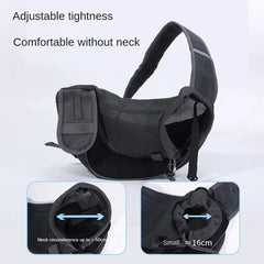 Pet Shoulder Bag Crossbody Carrier Breathable Mesh Backpack for Cats Dogs Small Animals Travel Outdoor Portable Lightweight