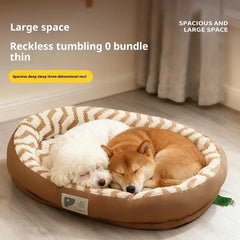 Orthopedic Memory Foam Dog Bed Machine Washable Removable Cover Supportive Mattress for Small Medium Large Dogs Cats Pets