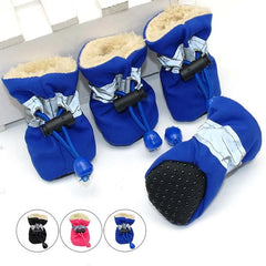 New Waterproof Pet Dog Shoes Anti-slip Rain Snow Boot Footwear Thick Warm For Small Cats Dogs Puppy Dog Socks Booties