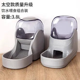 2pcs Automatic pet feeder, food and water dispenser suitable for small and medium-sized cats and dogs