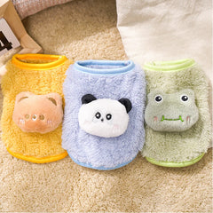 Winter Puppy Clothes Thremal Pet Vest For Small Dogs Cats Soft Warm Home Wear Coat Sweater For Kittens Newborn Pets