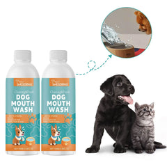 Pet Oral Cleaning Liquid Dental Stain Remover Oral Breath Freshing Mouth Odor Removing Natural Dental Deodorant Dog Mouth Wash