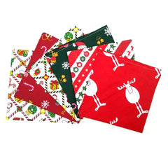 Dog Triangular Bandanas Pet Dogs Bandana Christmas Washable Bow Ties Collar Cat Scarf Accessories