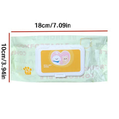 400 Pieces (5 Packs) of Pet Wipes Specifically for Dogs and Cats, Cleaning Tear Stains, Deodorizing Wet Wipes, Wiping Buttocks, Wiping Body, Wiping Feet, Antibacterial Products, Easy to Carry
