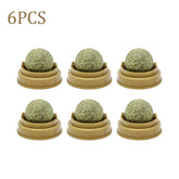 1-10PC Pet Catnip Toys Edible Catnip Ball Safety Healthy Cat Mint Cats Chasing Game Toy Products Clean Teeth The Stomach Catmint
