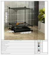 Large Multi-Layer Squirrel Cage for Home Use, Suitable for Young Pets Like Sugar Gliders, with Tray and Reinforced Structure