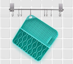 2 IN 1 Slow Feeder Dog Treat Puzzle Licking Mat Cats Bowls with Non-sliping Cups Silicone Sniffing Pad Pet for Dry/Wet Food