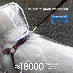 Dog Raincoat Transparent Waterproof Rainy Clothes Dog Walking Artifact Small and Medium sized Dog Raincoat Pet Raincoat