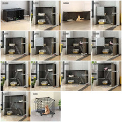 Cat Cage Household Indoor Non-With Toilet Ragdoll Blue Cat Kitten Small Large Free Space Cat Empty Cage