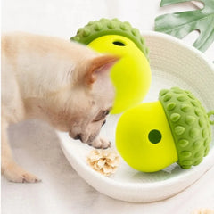 Interactive Dog Toys Chew Balls Durable Silicone Treat Dispensing Ball Teeth Cleaning Food Dispensing Puppy Teething Toys