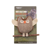 Self-Amusing Cat Toys with Catnip & Silver Vine, Bite-Resistant Feather Teaser Molar Sticks for Teeth Cleaning Pet Supplies