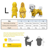 Waterproof Dog Raincoat High-Visibility Yellow Adjustable Jacket Lightweight Protection For Pets Rainy Snowy Day Walks & Outdoor