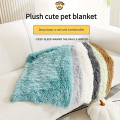 Machine Washable Luxurious Plush Pet Blanket for Cats & Dogs - Winter Warmth Comfort Mat for Nests and Sofas
