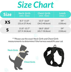 Cat Harness Lead Leash Set Adjustable Reflective Escape Proof Pet Mesh Vest Harness Puppy Dog Collar Small Dog Cat Pet Supplies