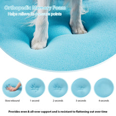 Medium & Large Sized Dog Sleeping Mat Square Dog Bed Memory Sponge Pet Sofa Dog Winter Warm Thickened Pad Removable Cover