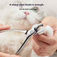 Professional Pet Nail Clipper Sharp Safety Animal Grooming Toe Trimmer Stainless Steels Finger Cutter for Dog and Cat