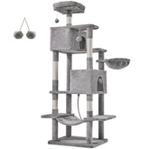 JHK 66 inch Cat Tree Tower Large Multi Level Cat Climbing Tower with Condo Natural Sisal Scratching Posts Pet House for Indoor