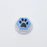 Dog Squeak Toys With Paw Print Hexagonal Recordable Talking Sound Button Dog Toy Interactive Voice Buttons For Communication Dog