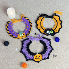 Cat Collar Knitted Fashion Pet Costume Party Prop Festivals Cute Pet Collar Scarf Bandana for Pet Cat Dogs Puppy