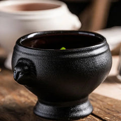 Ceramic Tableware Lion Head Dessert Bowl Fruit Salad French Molecular Cooking Kitchen Soup Restaurant Tableware