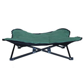 New 3-in-1 Camping Cot for Dogs Elevated Dog Bed with Steel Frame 600D Oxford Waterproof Puppy Rest Beds with Removable Pad Mat