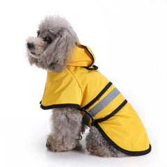 Dog Raincoat for Small Dogs, Waterproof Reflective Pet Rain Poncho with Hood for Bichon, Puppy, Outdoor Walking