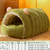 Winter Removable Washable Enclosed Cat House Safe Warm Pet Sleeping Bag Tent Soft Bed Mat for Small Medium Dogs Cats Supplies