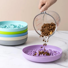 1Pc Silicone Pet Slow Feeder Food Lick Mat Anti-Slip Lick Bowl for Dogs and Cats
