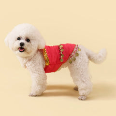 All Seasons Soft Cute Cat Skirt Sleeveless Small Cat Princess Dress Bell Decoration Breathable Dog Dress Clothes Accessories