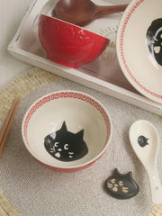 Chino Cerc Bowl Emed Underglaze Color Rice Noodles Large Bowl Red Snail Soup Bowl Chinese Sle Dinnerware Cartoon Pat...