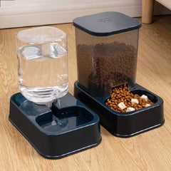 1/2 Pcs Pet Water Dispenser And 1 Pet Food Dispenser Set, Cat Water Dispensers, Pet Bowl Feeders