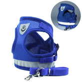 Reflective Cat Harness Breathable Cat Dog Harness and Leash Set Adjustable Puppy Dogs Vest Dog Accessories for Small Dogs