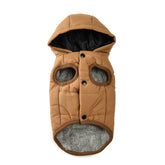 Warm Fleece Dog Coat Hoodie For Small Medium Dogs Winter Puppy Clothes Jacket With D-ring Thick Cozy Pug Dachshund Parka Costume
