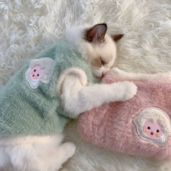 Cute autumn and winter cats, winter clothes for dogs, warm and thick vests,anti falling cloth dolls,kittens,pets,small pet vests