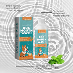 Pet Oral Cleaning Liquid Dental Stain Remover Oral Breath Freshing Mouth Odor Removing Natural Dental Deodorant Dog Mouth Wash