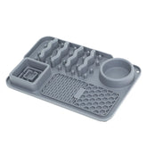 New Cat and Dog Silicone Slow Food Pad Dog Slow Food Sharing Placemat with Suction Cup Pet Licking Pad Silicone Eating Utensils