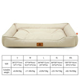 Winter Dog Bed-Dog Sofa Beds for Dogs,Foam Pet Couch Bed with Washable Removable Cover,Waterproof Lining and Non-Slip Bottom