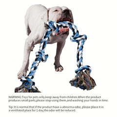 1pc Heavy-Duty Dog Rope Toy with Teeth Cleaning & Chewing - Extra Long Rope -Durable Chew Toy for Teeth Cleaning dog accessories
