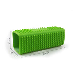 Car Animal Hair Brush for Dog Hair Short Brush for Dogs Long Cat Pet Hair Silicone Hollow Rubber Cleaning Brush GSZ01