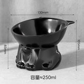 Cat Bowl Washable Plastic Diagonal Big Feet Cute Protection Cervical Spine Dog Bowl Cat Bowl Drinking Bowl Pet Supplies