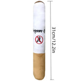 Dog Chew Toy Fake Cigarettes Plush Squeaky Interactive Bite Resistant Pet Toy for Puppies Fun Playtime Molar Game