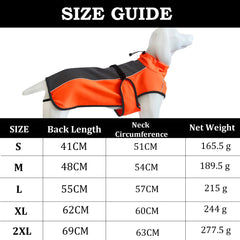 Dog Raincoat Waterproof Dog Rain Jacket with Hood, Rain Coat with Leash Hole Reflective Strap for Small Medium Dogs Lightweight