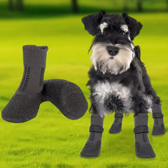 4pcs Pet Supplies Waterproof Pet Socks Shoes Breathable Anti-dirty Dog Shoes Non-slip Dog Paw Protector Outdoor