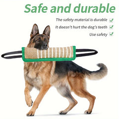 1pc Durable Jute Dog Chew Toy - Bite-Resistant Teething Stick for Puppies & Adult Dogs, Natural Pet Dental Health Care pet toys