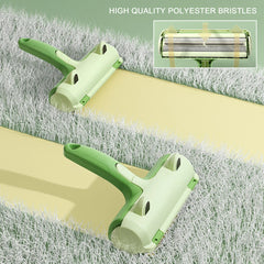 Pet Hair Remover Brush Self Cleaning Cat Dog Shedding Brush & Lint Roller for Furniture Couch Car Interior Reusable and Washable
